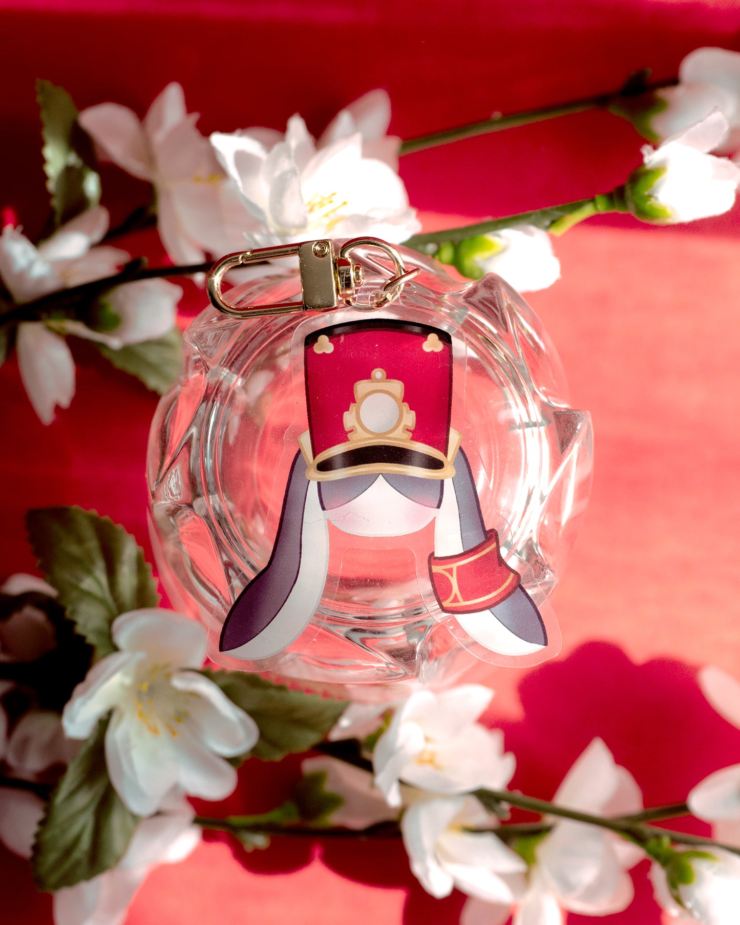 Pompom Acrylic keychain