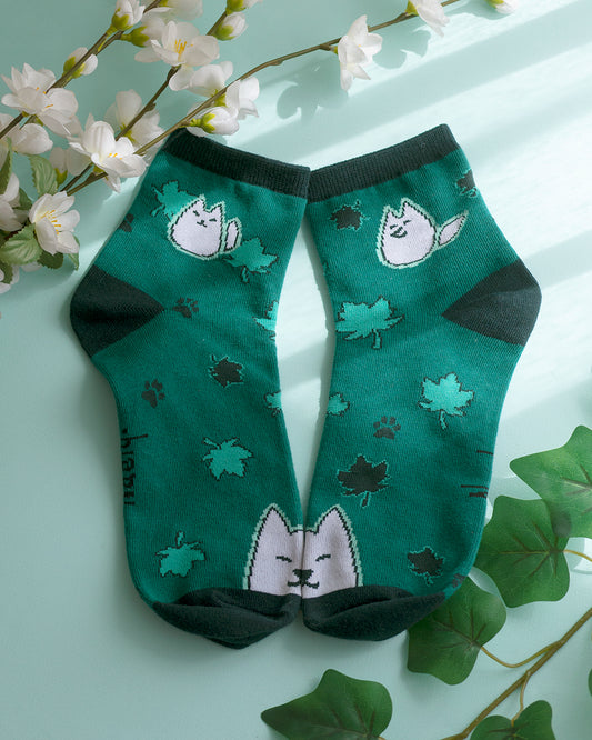 Fox and Forest Socks