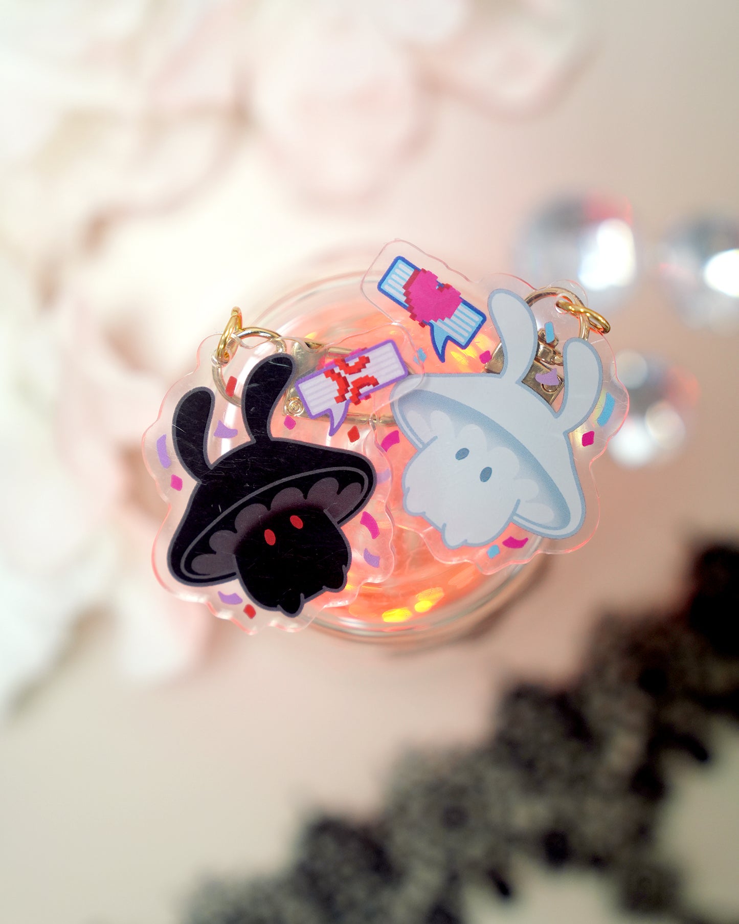 Porte clé acrylique Sparxies lapin champignon