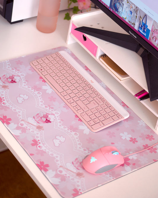 Grand Tapis de Souris : Sakura Parfait Mochi Lapin