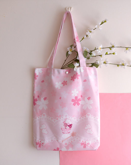 Mochi Bunny Sakura Parfait Tote bag
