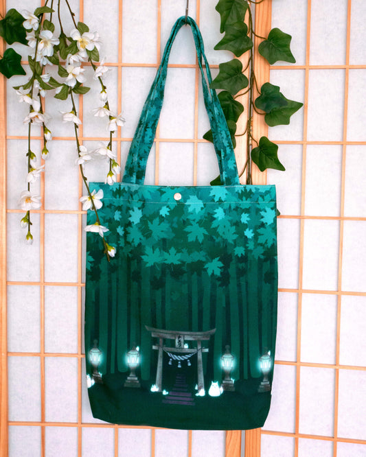 Japanese forest Tote bag