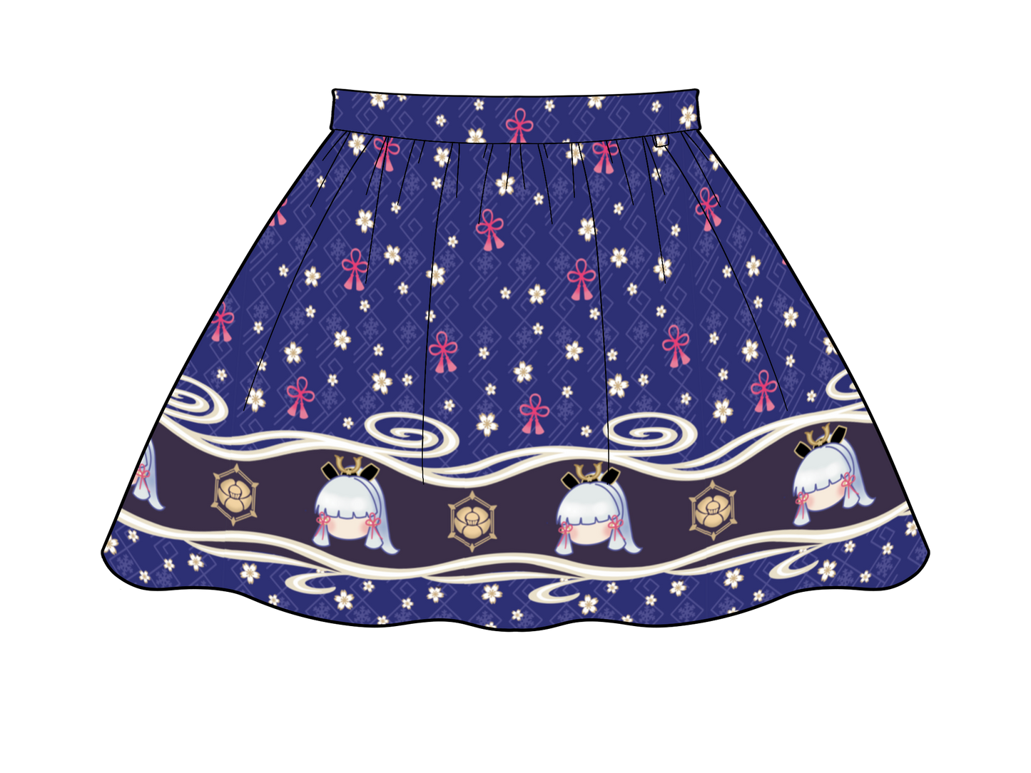 Made to order: Kamisato Ayaka Skirt
