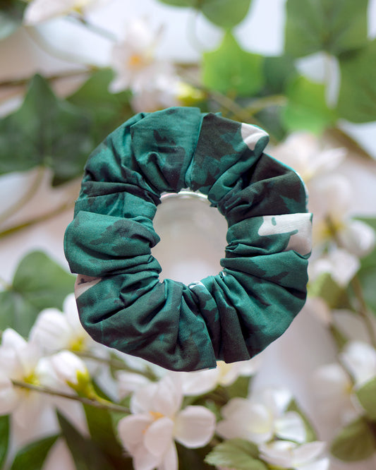 Japanesse Fox and Forest Scrunchie