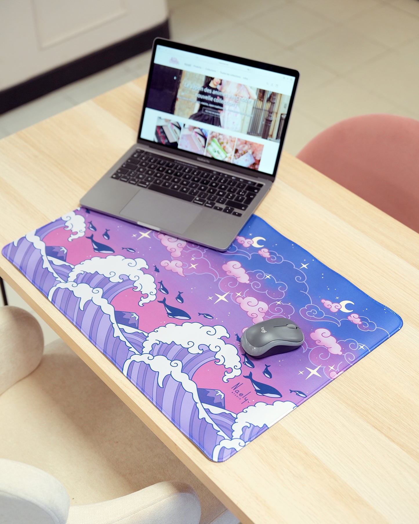 Big Mousepad : Dream of a Night Wave
